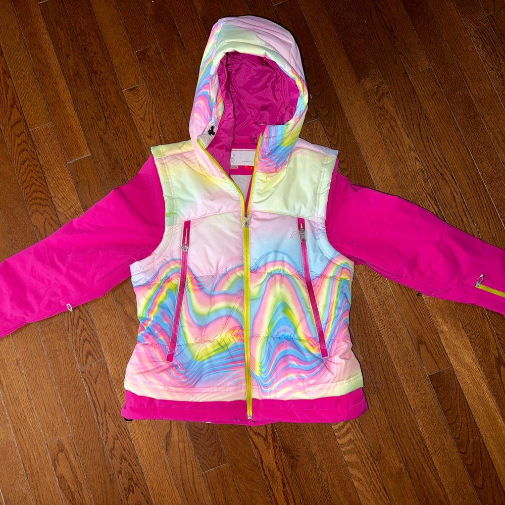 Spyder ski / winter jacket for girls. Size 8.
